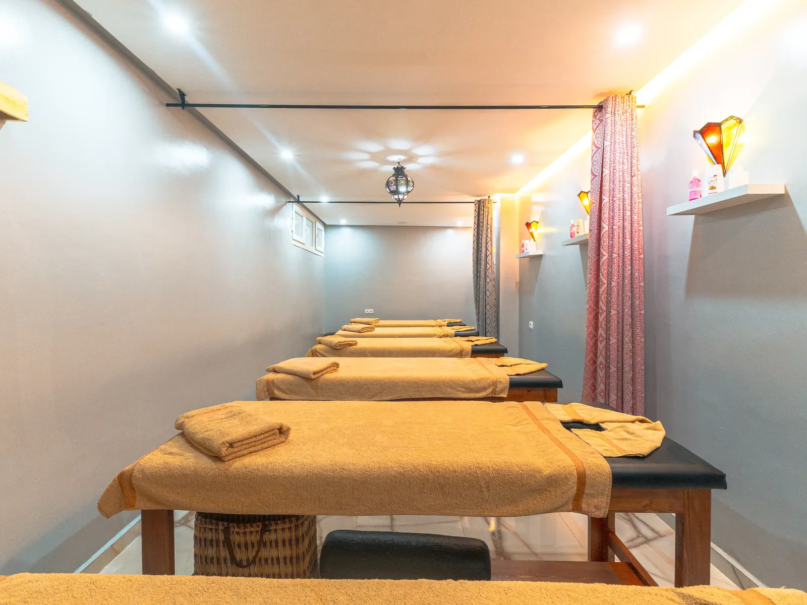 Massage room at the spa partner
