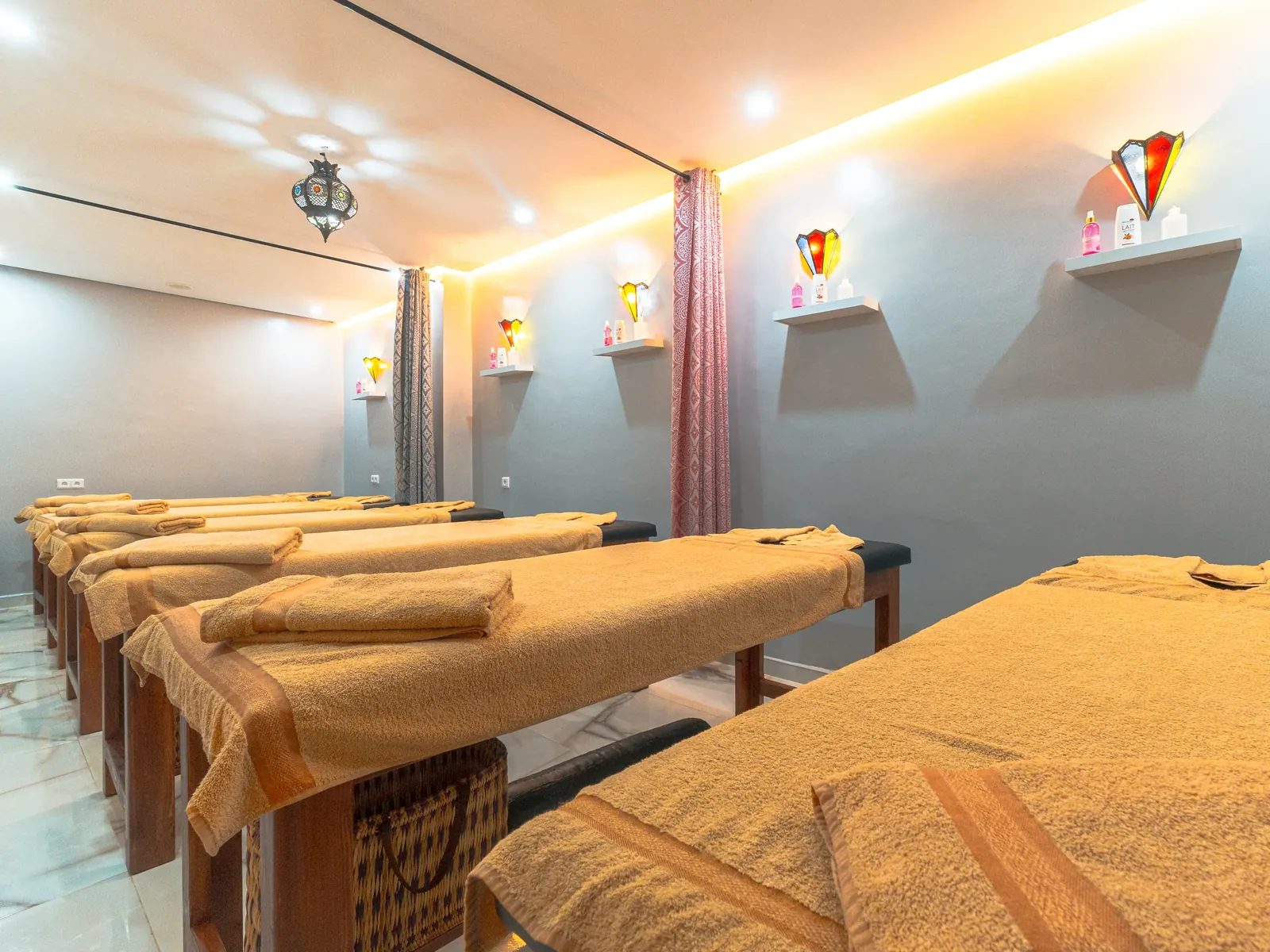 Massage room at the spa partner