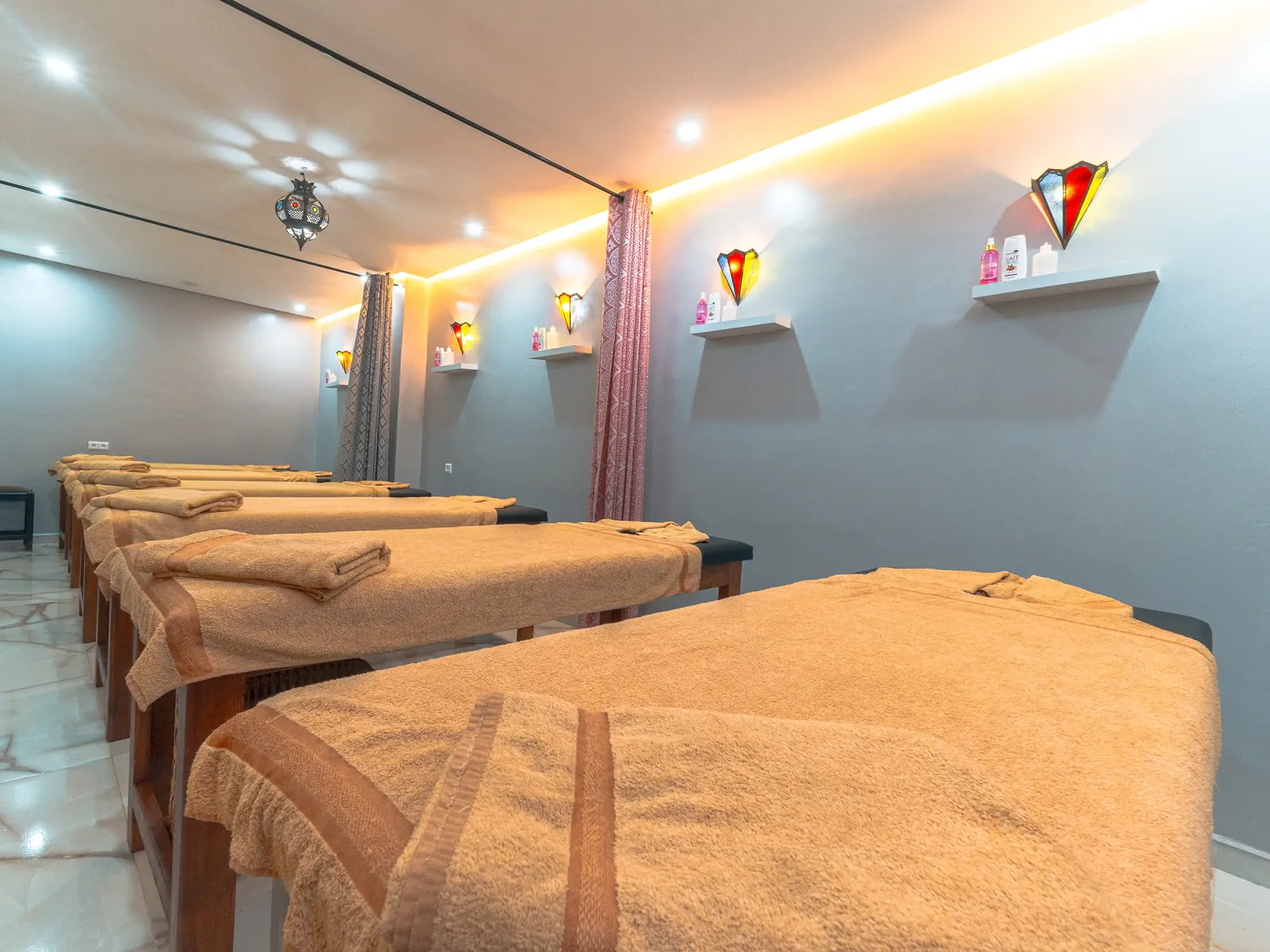 Massage room at the spa partner