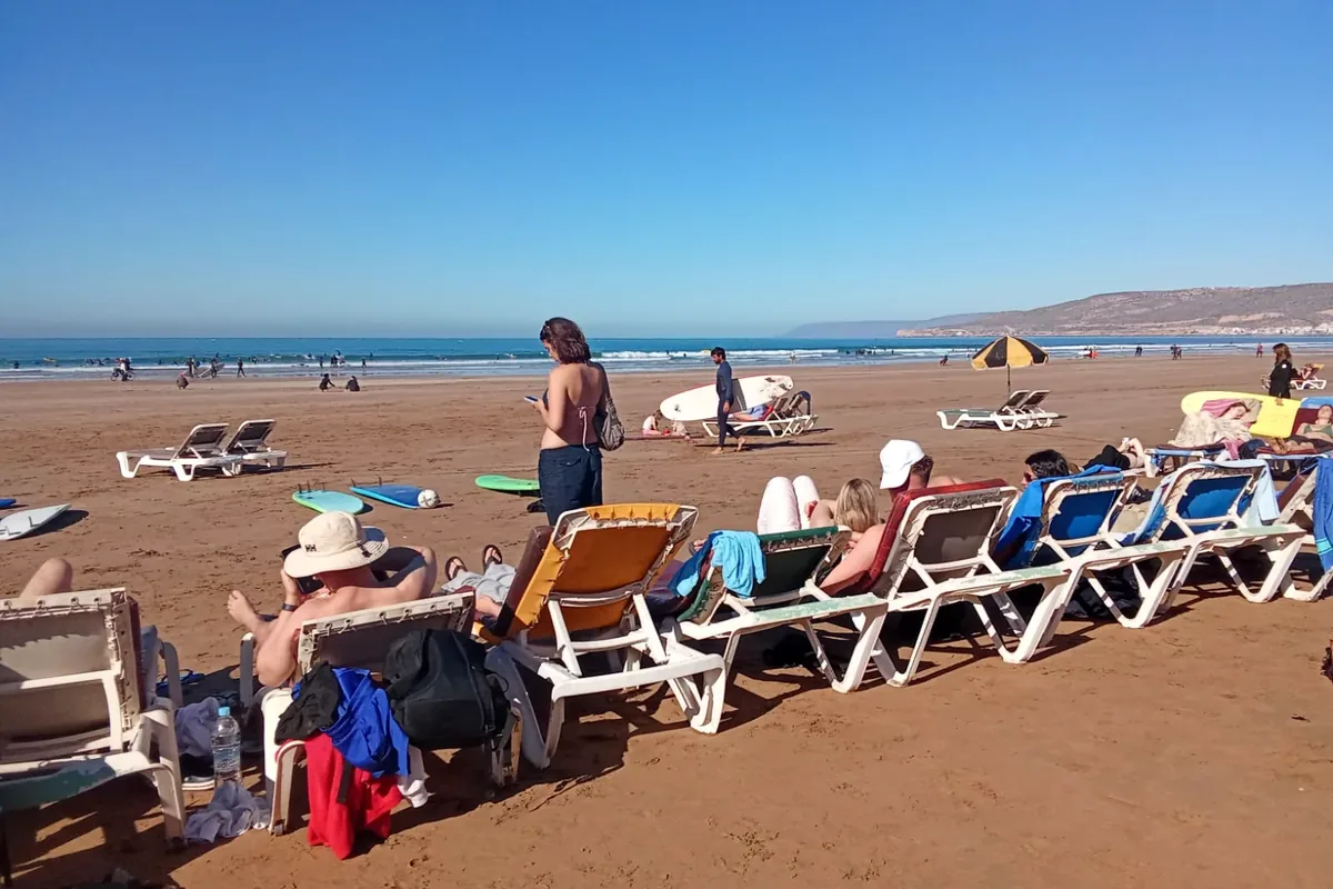 Hash Point and the Taghazout village coastline