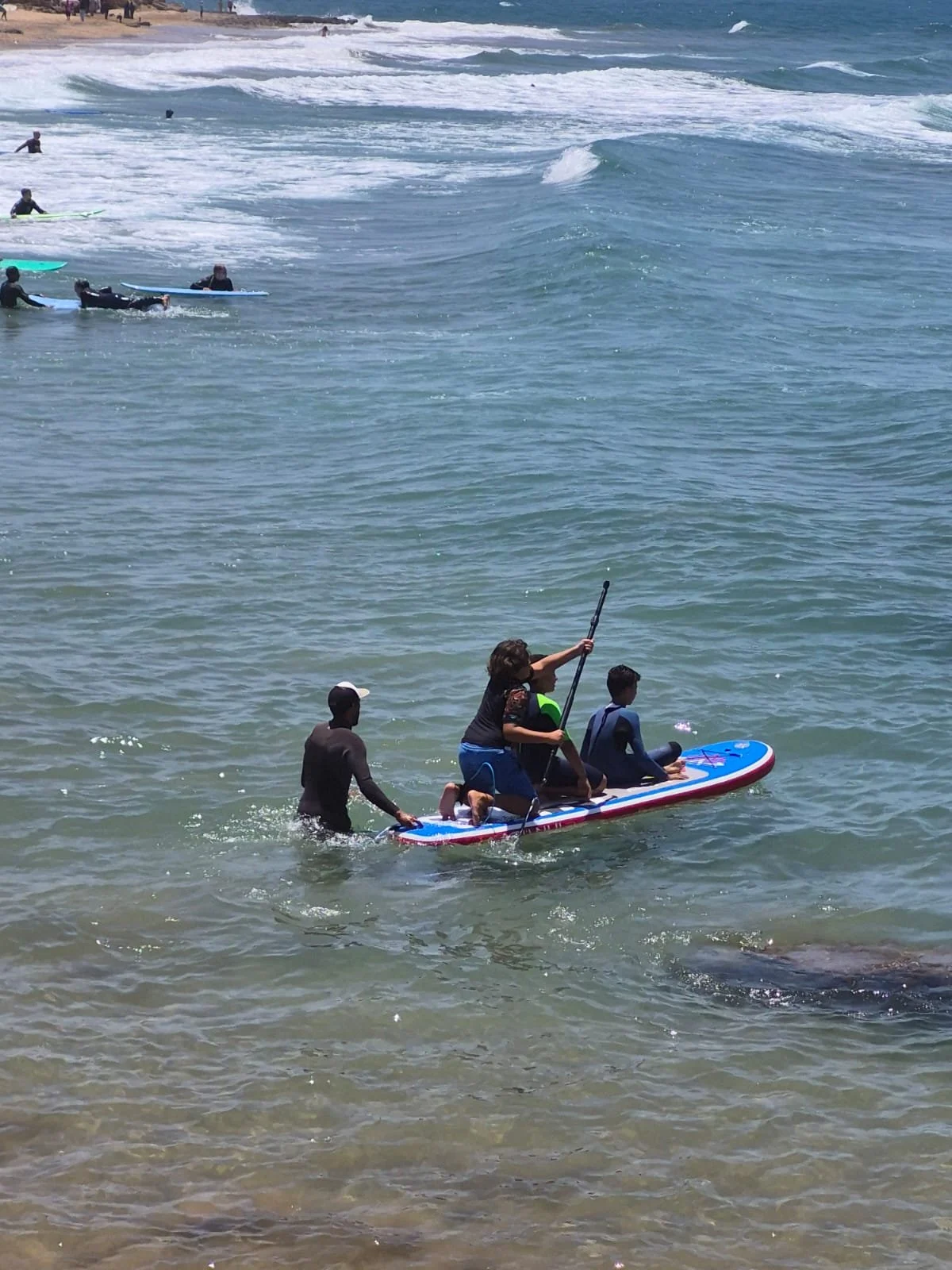 Paddling off the Tamraght coast