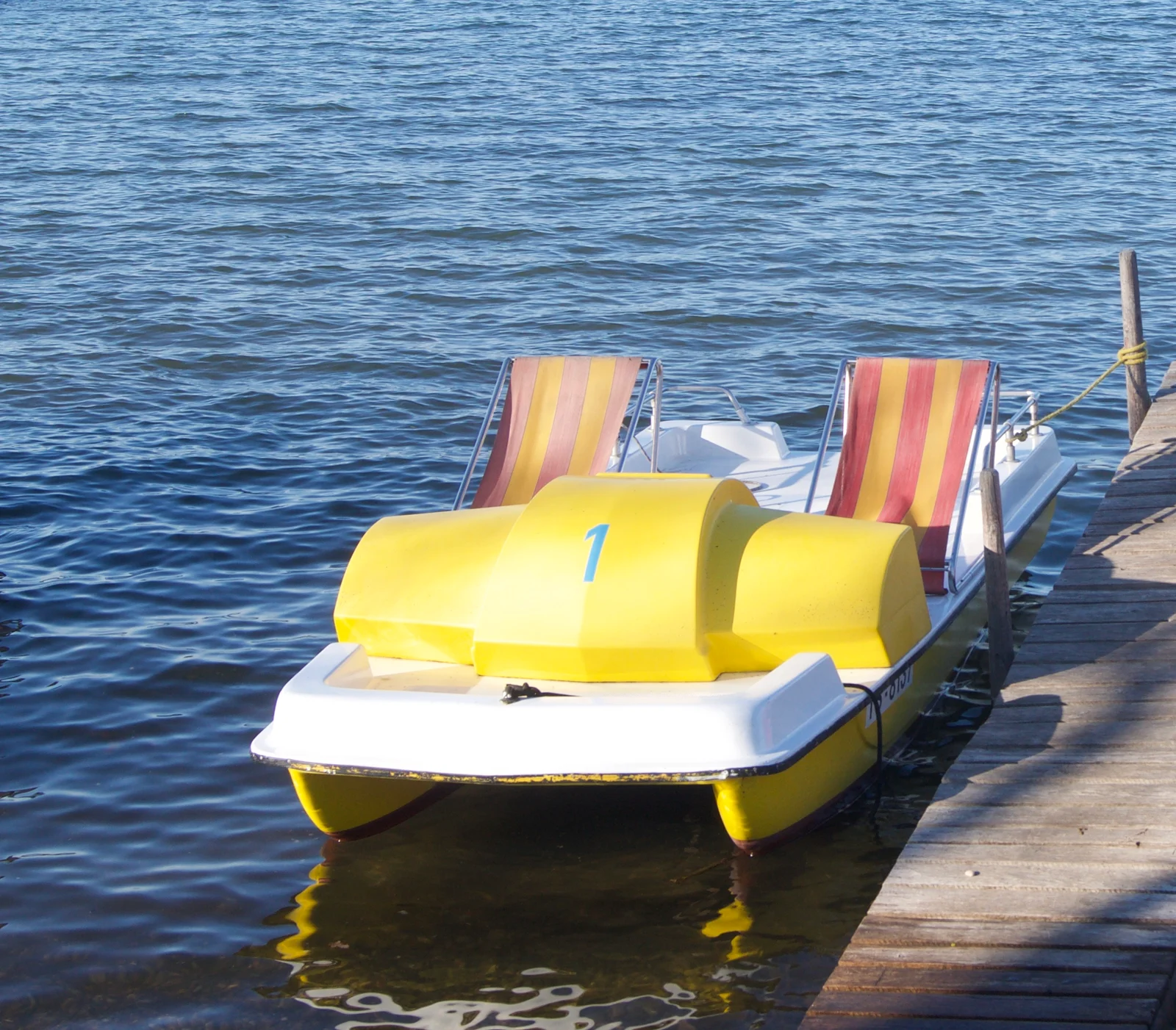 A pedal boat on the water · illustrative photo