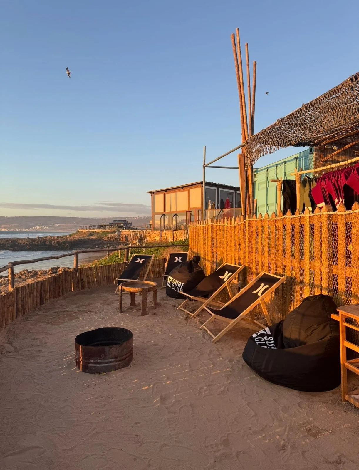 Golden hour at the Tamraght surf club